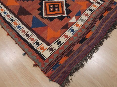 Kilim Brown Runner Flat Woven 44 X 101 Area Rug 100-110438 Image 4