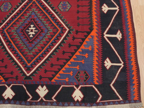 Kilim Red Flat Woven 61 X 108 Area Rug 100-110439 Image 8