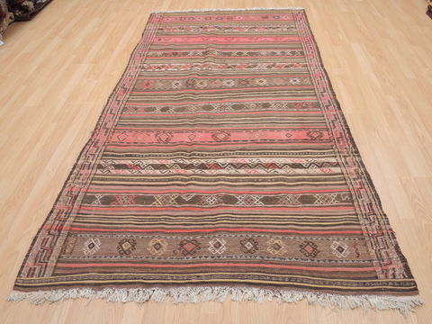 Kilim Red Flat Woven 47 X 88 Area Rug 100-110444 Image 7