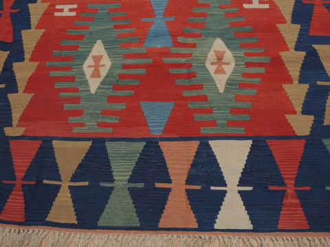 Kilim Blue Flat Woven 60 X 810 Area Rug 100-110445 Image 5