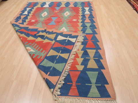 Kilim Blue Flat Woven 60 X 810 Area Rug 100-110445 Image 7