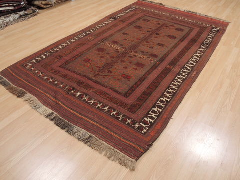 Kilim Brown Flat Woven 54 X 90 Area Rug 100-110446 Image 2