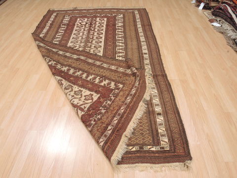 Kilim Brown Flat Woven 55 X 92 Area Rug 100-110447 Image 6