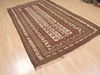 Kilim Brown Flat Woven 55 X 92  Area Rug 100-110447 Thumb 3