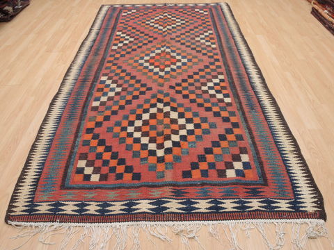 Kilim Red Runner Flat Woven 51 X 910 Area Rug 100-110449 Image 1