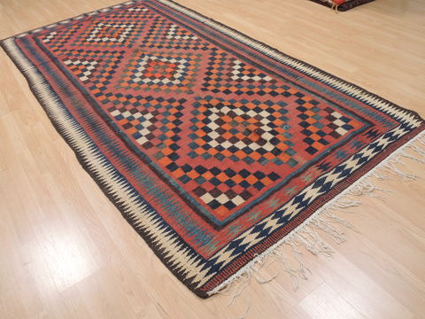 Kilim Red Runner Flat Woven 51 X 910 Area Rug 100-110449 Image 3