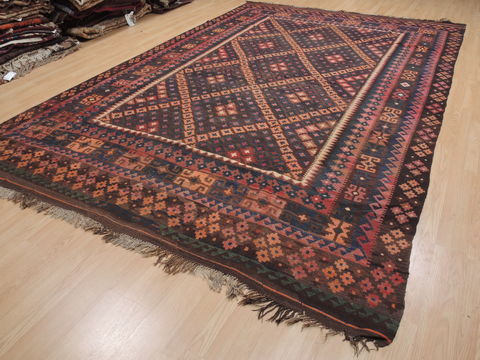Kilim Blue Flat Woven 86 X 132 Area Rug 100-110450 Image 2