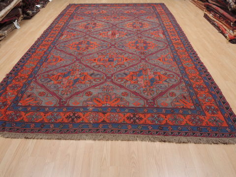 Kilim Blue Flat Woven 710 X 136 Area Rug 100-110452 Image 1