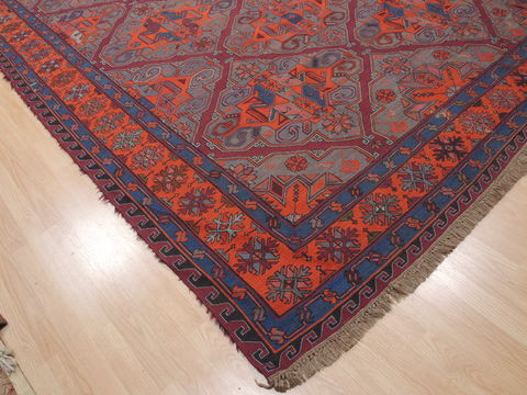 Kilim Blue Flat Woven 710 X 136 Area Rug 100-110452 Image 4