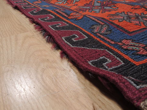 Kilim Blue Flat Woven 710 X 136 Area Rug 100-110452 Image 5