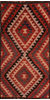 Kilim Red Runner Flat Woven 34 X 64 Area Rug 100-110454 Thumb 0