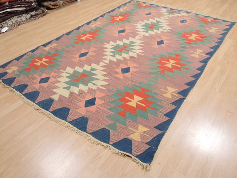Kilim Blue Flat Woven 60 X 91 Area Rug 100-110456 Image 2