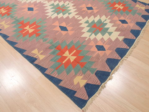 Kilim Blue Flat Woven 60 X 91 Area Rug 100-110456 Image 4