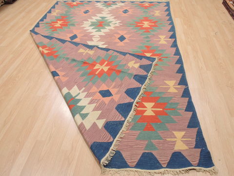 Kilim Blue Flat Woven 60 X 91 Area Rug 100-110456 Image 6