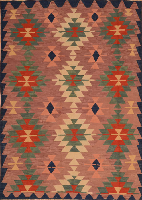 Kilim Blue Flat Woven 60 X 91 Area Rug 100-110456 Image 0