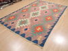 Kilim Blue Flat Woven 60 X 91 Area Rug 100-110456 Thumb 2