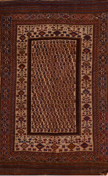 Afghan Kilim Blue Rectangle 6x9 ft Wool Carpet 110458