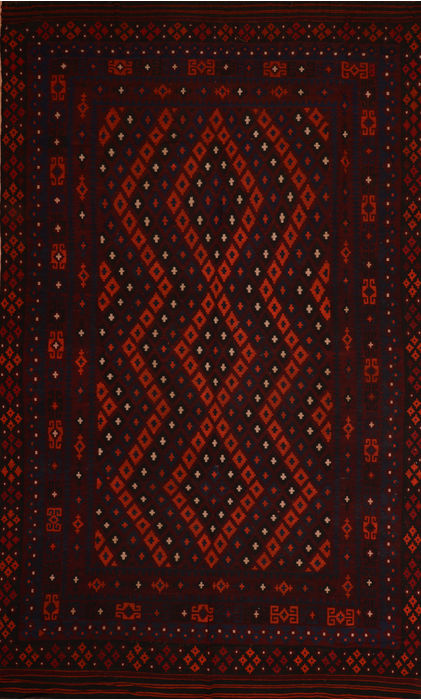 Kilim Blue Flat Woven 811 X 145 Area Rug 100-110462 Image 0