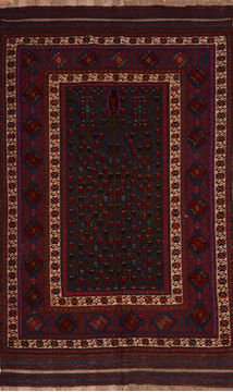 Kilim Blue Flat Woven 4'8" X 8'1"  Area Rug 100-110463