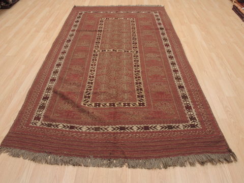 Kilim Brown Flat Woven 49 X 86 Area Rug 100-110464 Image 1