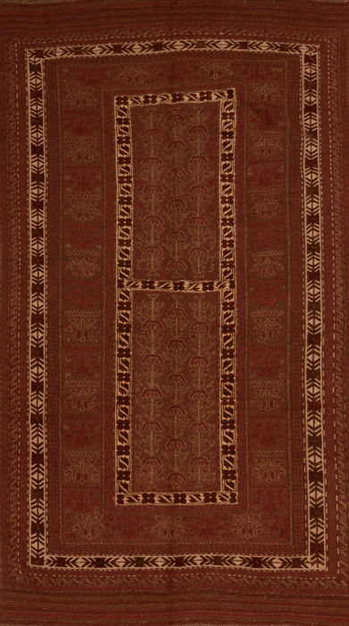Kilim Brown Flat Woven 49 X 86 Area Rug 100-110464 Image 0