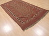 Kilim Brown Flat Woven 49 X 86  Area Rug 100-110464 Thumb 3