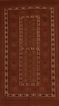 Kilim Brown Flat Woven 4'9" X 8'6"  Area Rug 100-110464