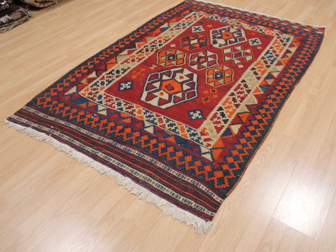 Kilim Blue Flat Woven 47 X 70 Area Rug 100-110466 Image 2