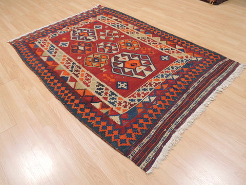 Kilim Blue Flat Woven 47 X 70 Area Rug 100-110466 Image 3