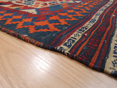 Kilim Blue Flat Woven 47 X 70 Area Rug 100-110466 Image 4
