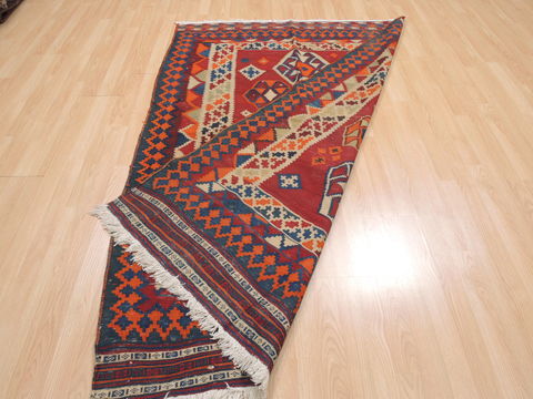 Kilim Blue Flat Woven 47 X 70 Area Rug 100-110466 Image 5