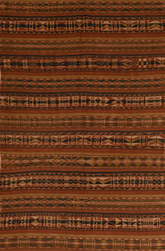 Kilim Beige Flat Woven 5'6" X 9'2"  Area Rug 100-110467