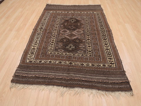 Kilim Brown Flat Woven 43 X 611 Area Rug 100-110472 Image 1