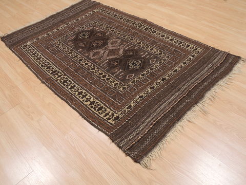 Kilim Brown Flat Woven 43 X 611 Area Rug 100-110472 Image 3