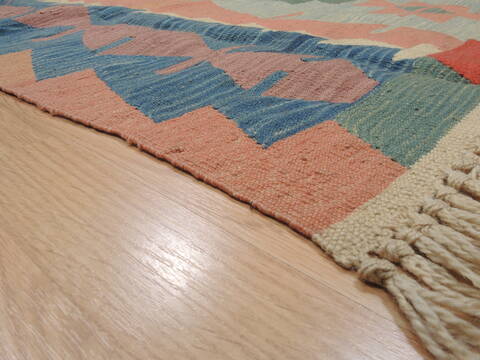 Kilim Blue Flat Woven 60 X 86  Area Rug 100-110473 Image 4