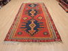 Kilim Red Runner Flat Woven 411 X 1010  Area Rug 100-110474 Thumb 1