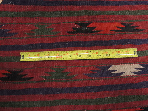 Kilim Red Runner Flat Woven 46 X 96 Area Rug 100-110475 Image 6