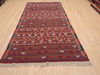 Kilim Red Runner Flat Woven 46 X 96 Area Rug 100-110475 Thumb 1