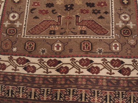 Kilim Brown Flat Woven 57 X 92 Area Rug 100-110477 Image 4