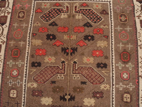 Kilim Brown Flat Woven 57 X 92 Area Rug 100-110477 Image 5