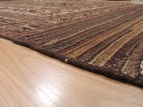 Kilim Brown Flat Woven 57 X 92 Area Rug 100-110477 Image 6