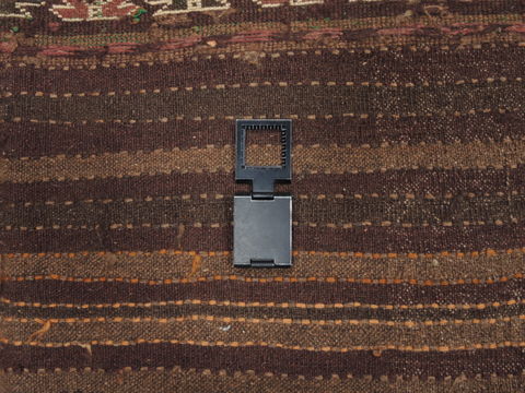 Kilim Brown Flat Woven 57 X 92 Area Rug 100-110477 Image 8