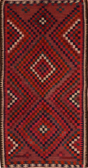 Kilim Red Flat Woven 45 X 83  Area Rug 100-110478 Image 0