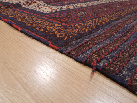 Kilim Blue Flat Woven 53 X 86 Area Rug 100-110479 Image 4