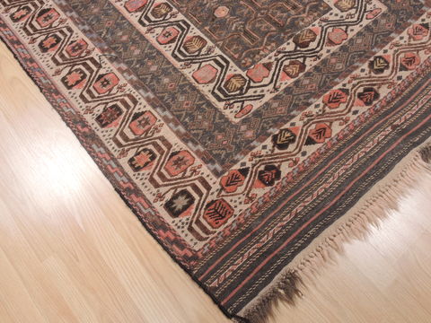 Kilim Cream Flat Woven 48 X 73 Area Rug 100-110482 Image 4