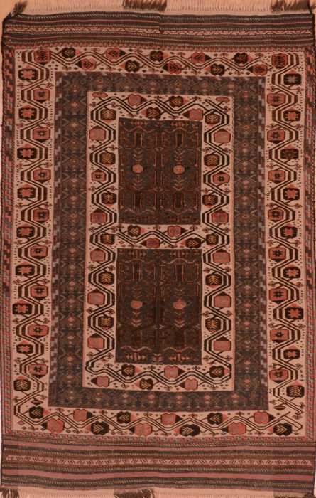 Kilim Cream Flat Woven 48 X 73 Area Rug 100-110482 Image 0
