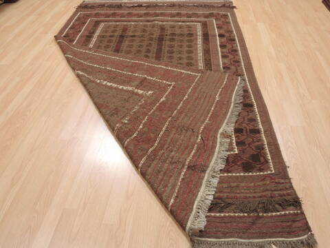 Kilim Brown Flat Woven 55 X 88  Area Rug 100-110484 Image 6