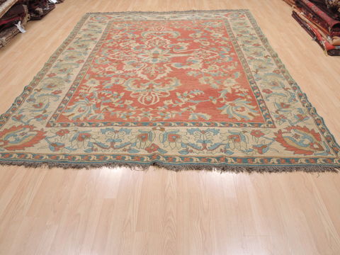 Kilim Green Flat Woven 79 X 910 Area Rug 100-110485 Image 1