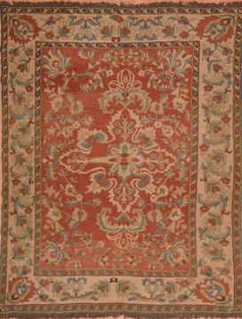 Afghan Kilim Green Rectangle 8x10 ft Wool Carpet 110485