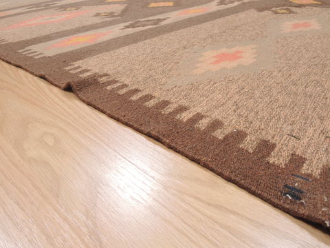 Kilim Brown Flat Woven 48 X 79 Area Rug 100-110486 Image 4